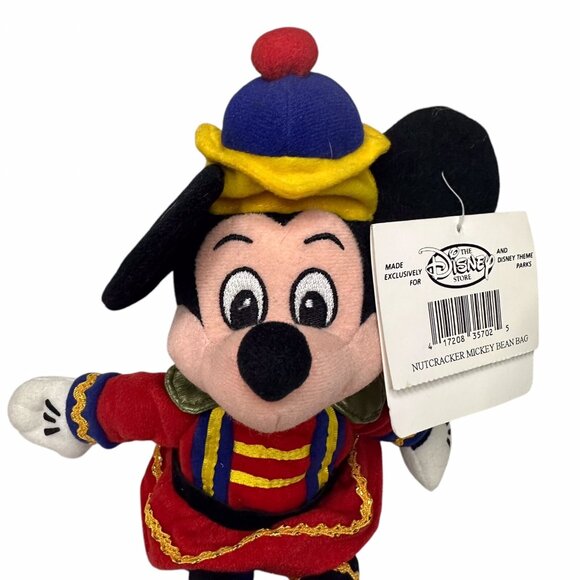 Disney Store Nutcracker Mickey Bean Bag Plush 10.5” Holiday Collectible Toy - Picture 2 of 8